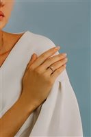 Anneau Comete Femme Solitari in Or blanc Diamante 0.09 Ct ANB 2512 - ANB 2512